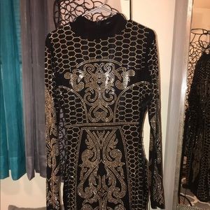 Fashion Nova Dynasty Studded Dress